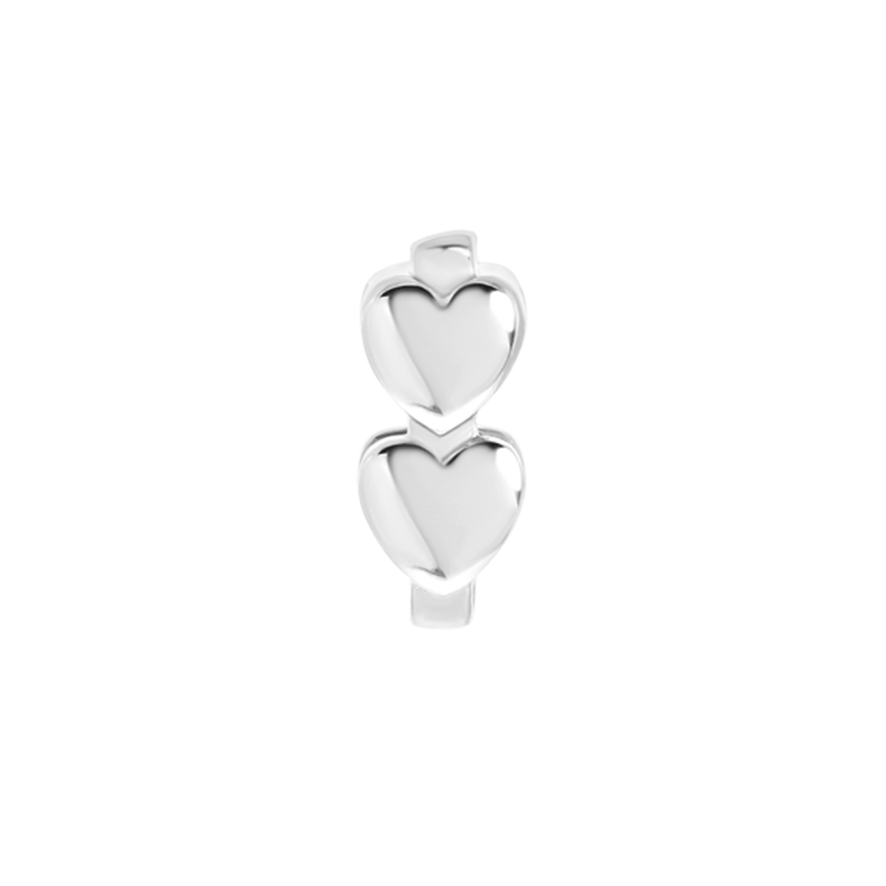 Stainless steel slider 2 hartjes