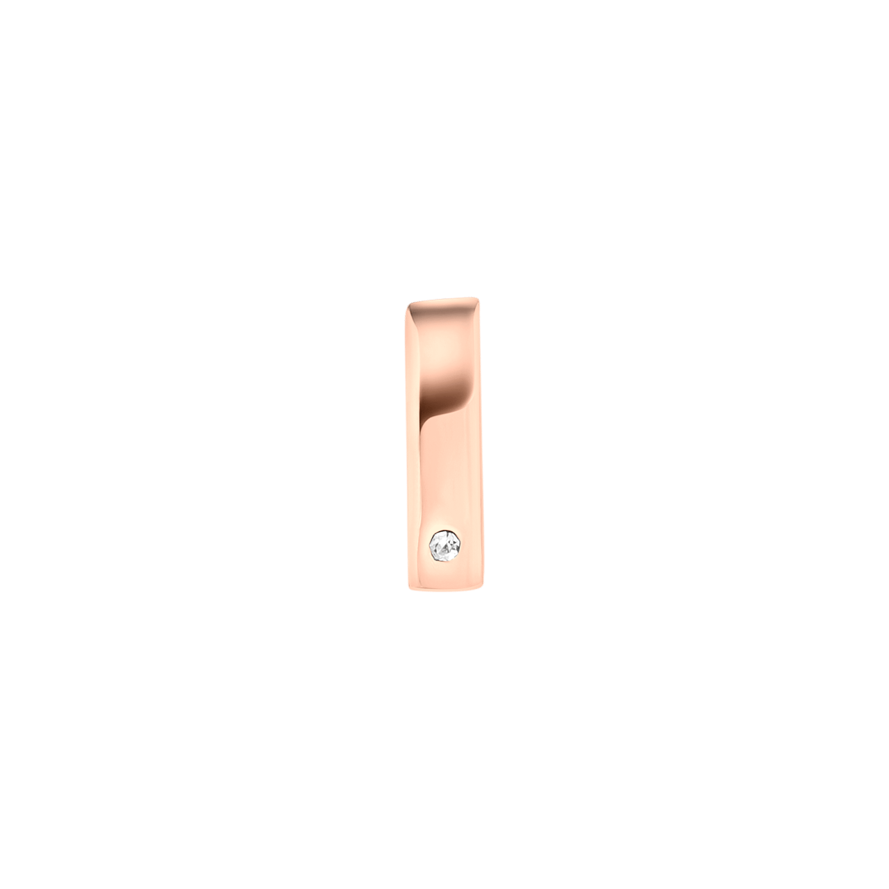 Stalen roséplated hanger mesh slider voor dames