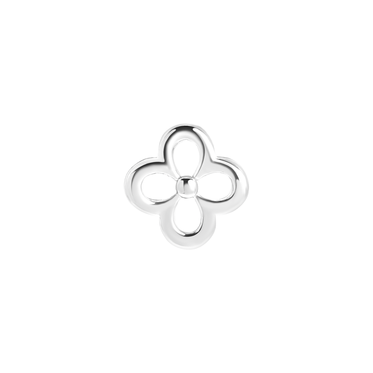Schiebeverschluss, Edelstahl, Blume