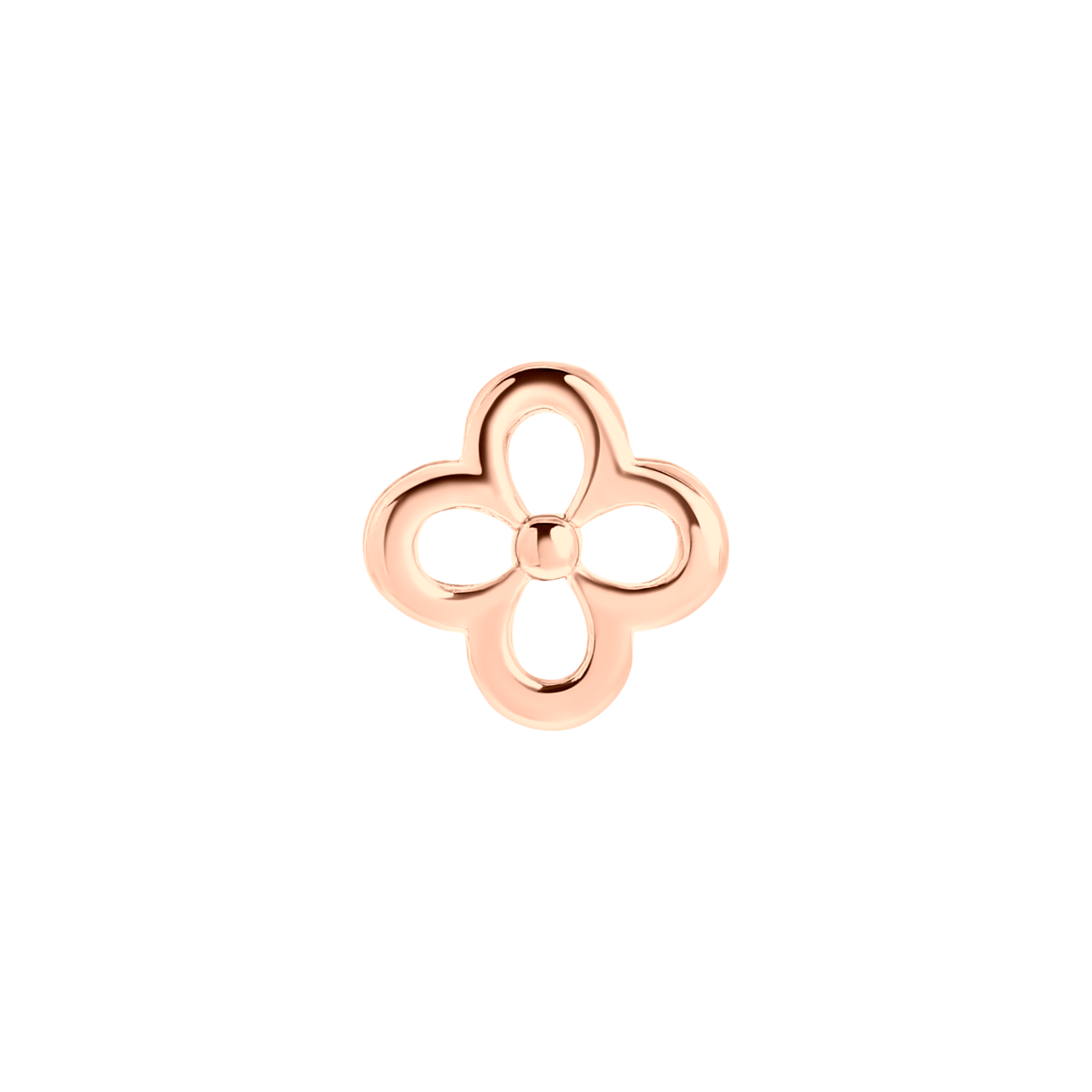 Stainless steel roseplated slider bloem