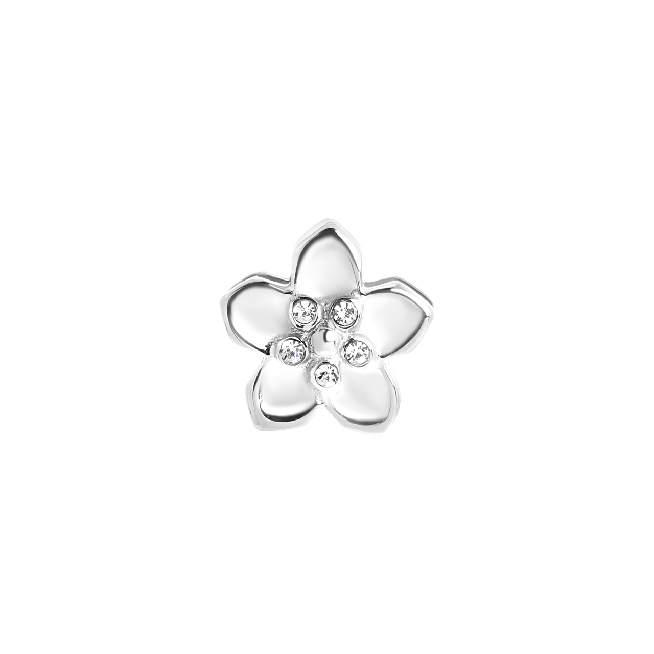 Schiebeverschluss, Edelstahl, Blume
