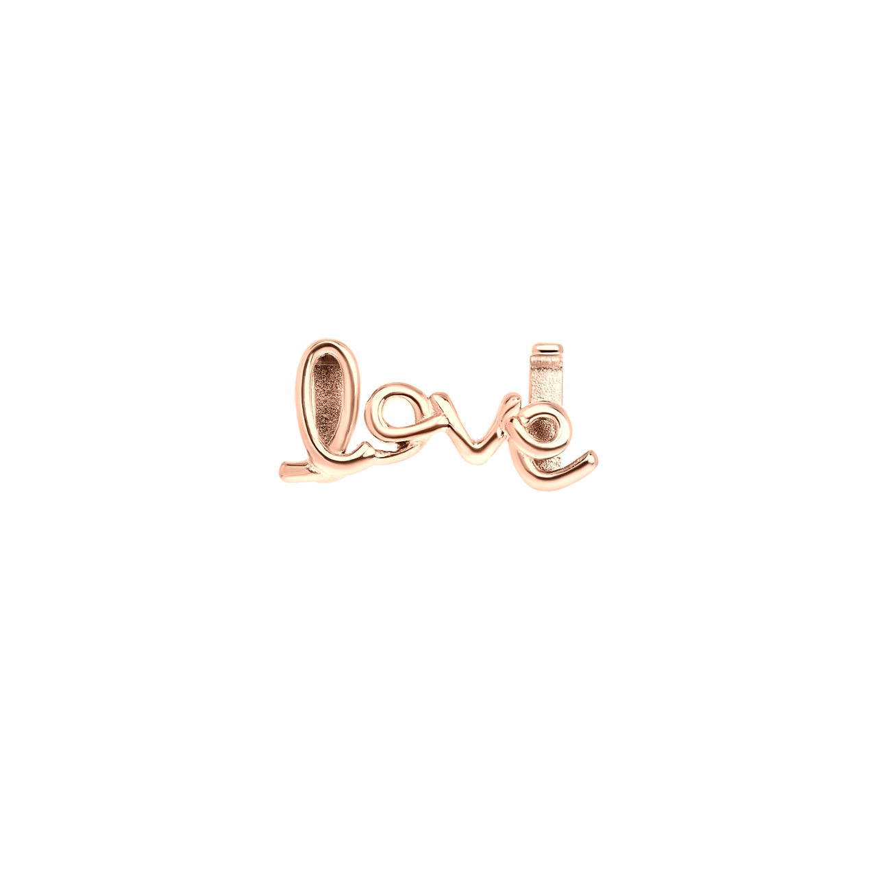 Stainless steel roseplated slider love