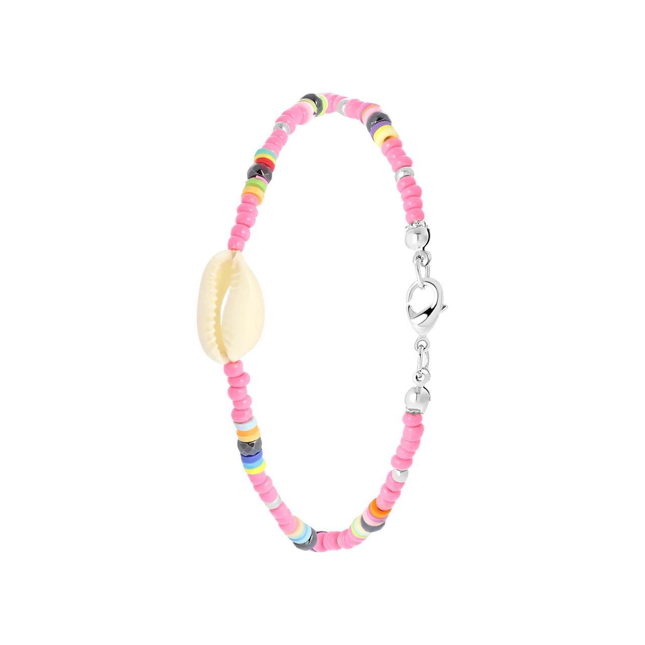 Bijoux enkelband met kralen en schelp
