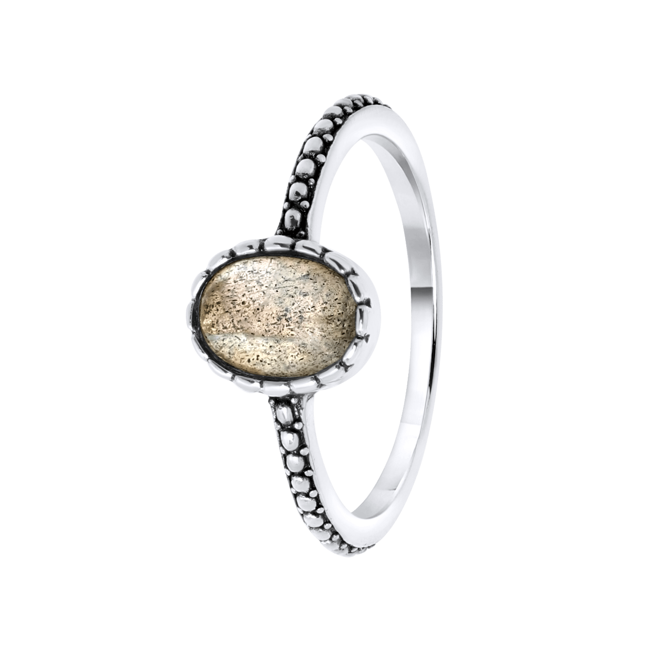 Zilveren ring met Gemstone labradorite
