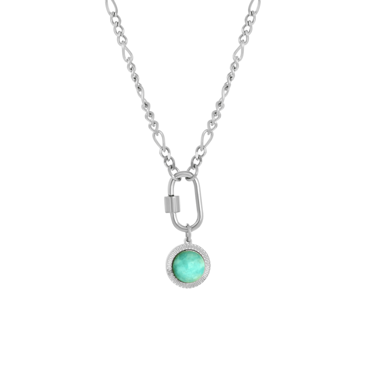 Stalen ketting met hanger slot