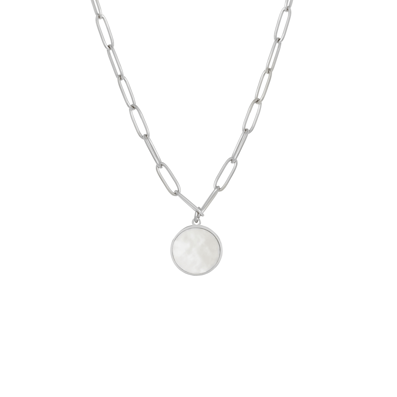 Stainless steel ketting ronde hanger