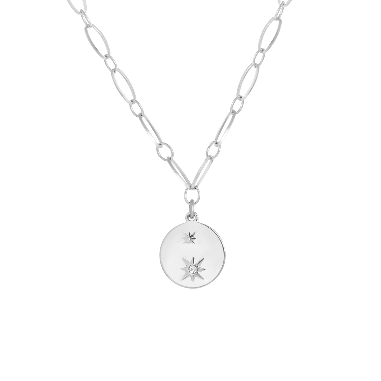 Stalen ketting ronder hanger