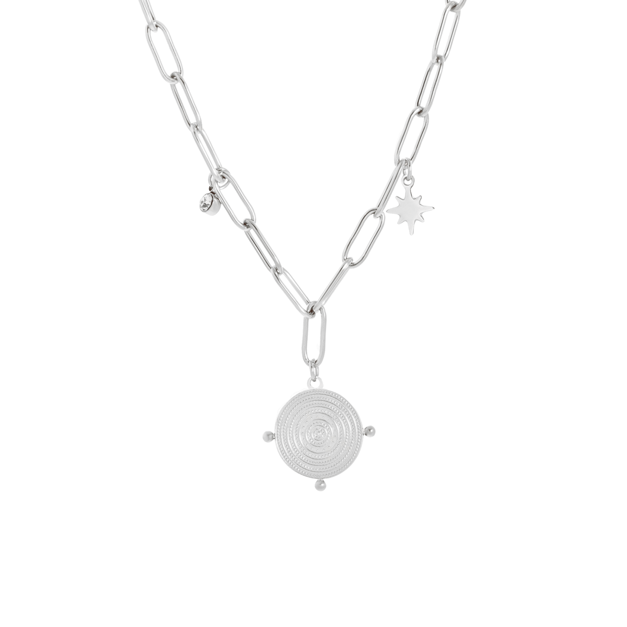 Stainless steel ketting met hanger