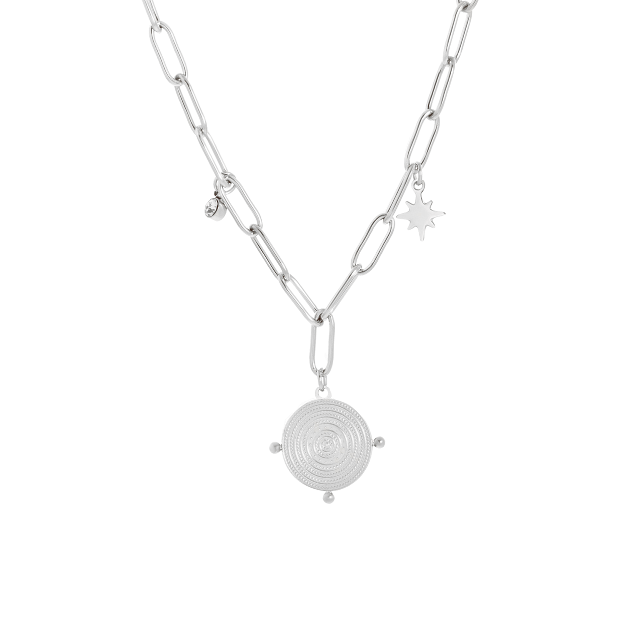 Stalen ketting met hanger