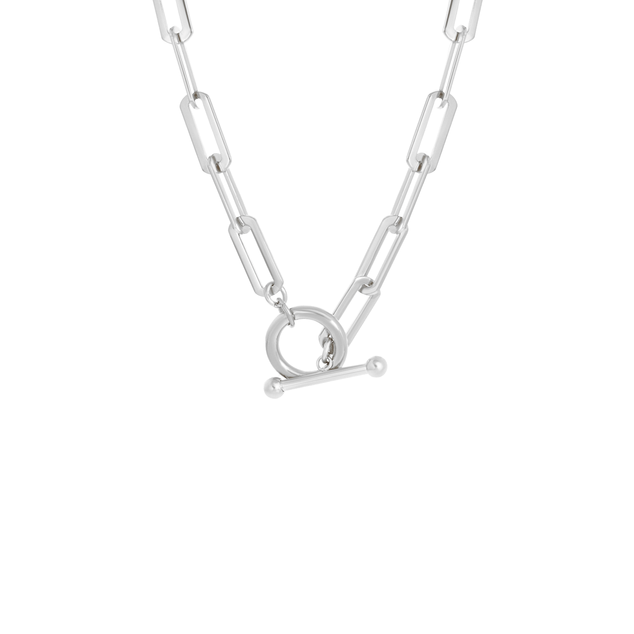 Stalen ketting met t-bone sluiting