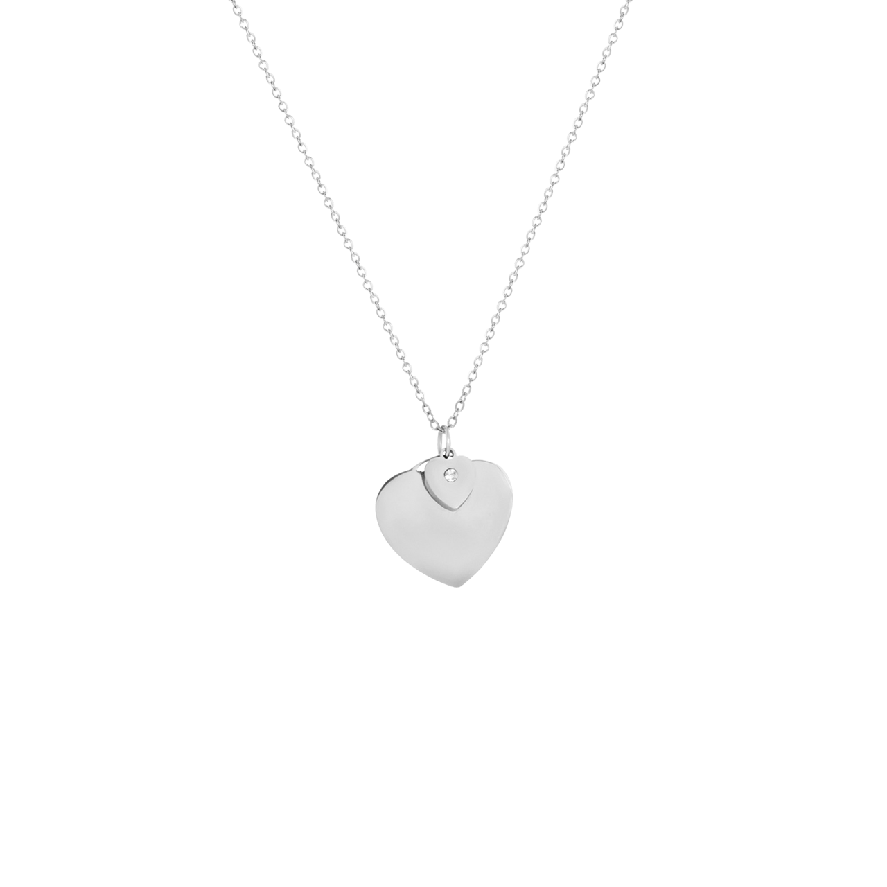 Stainless steel dubbele ketting