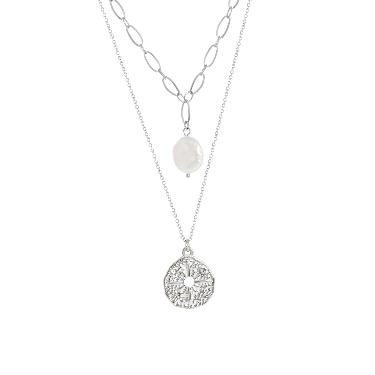 Stainless steel ketting met hanger