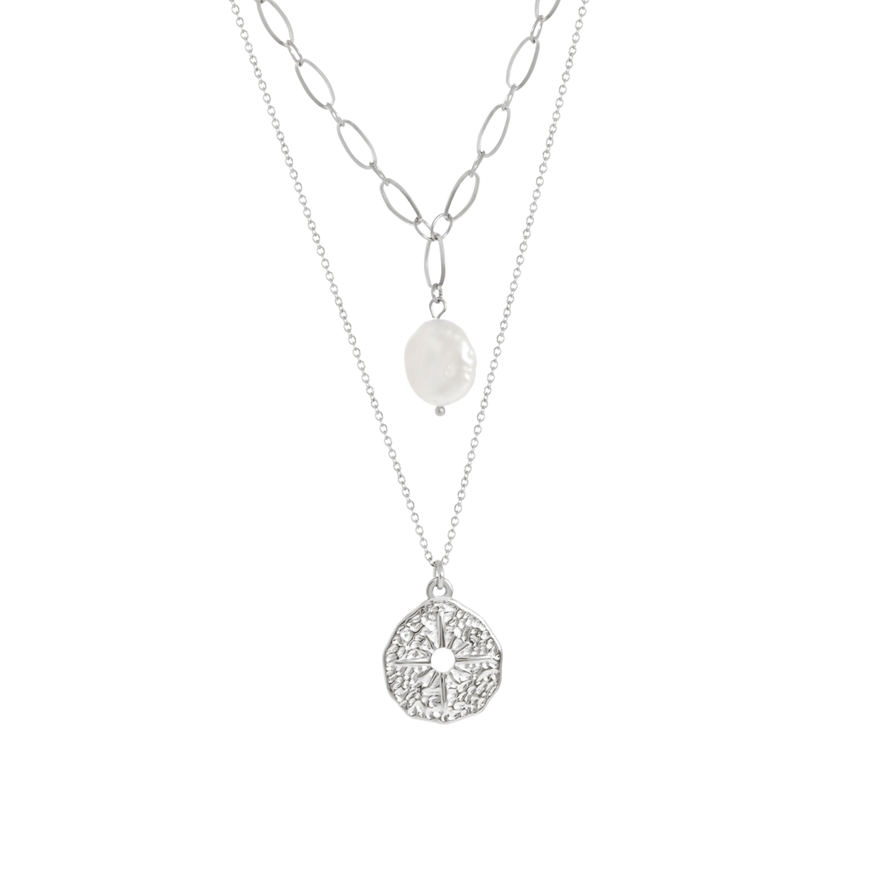 Stalen ketting met hanger