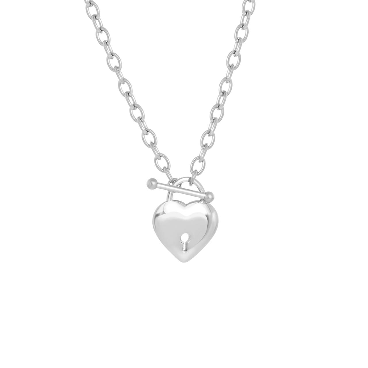 Stalen ketting hanger hart
