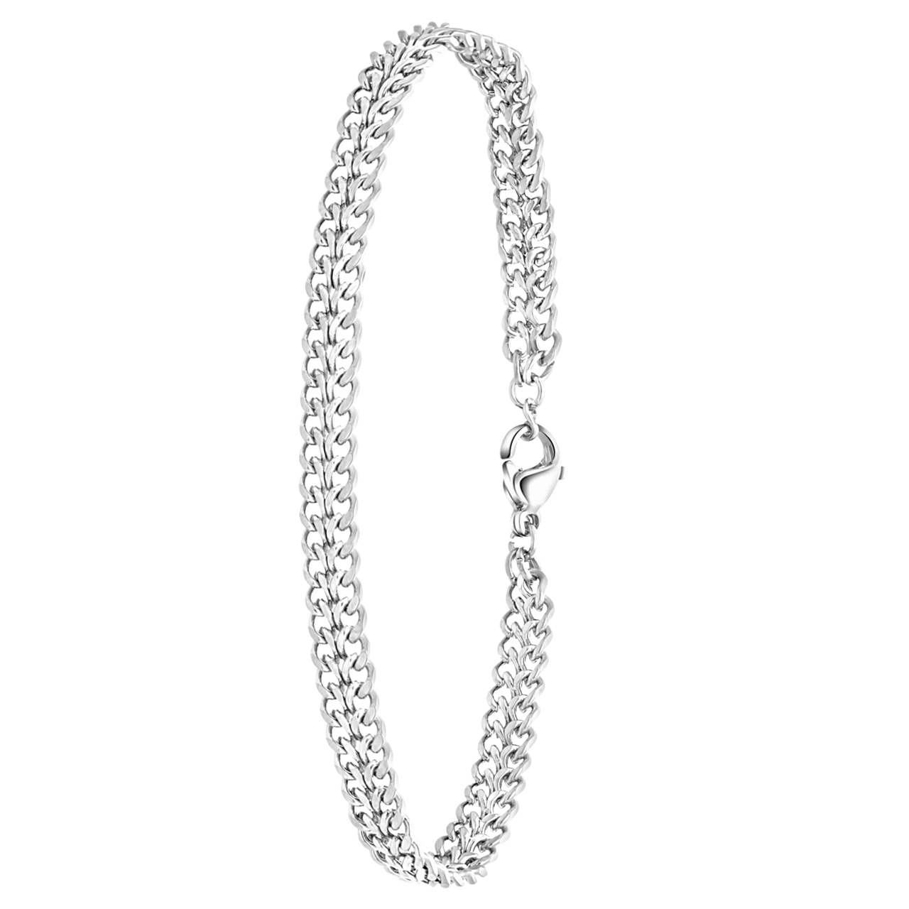 Stainless steel armband fantasieschakel