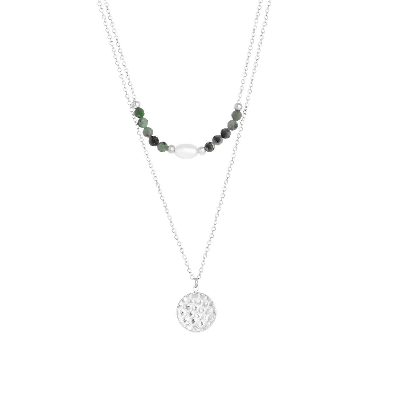 Stainless steel dubbele ketting