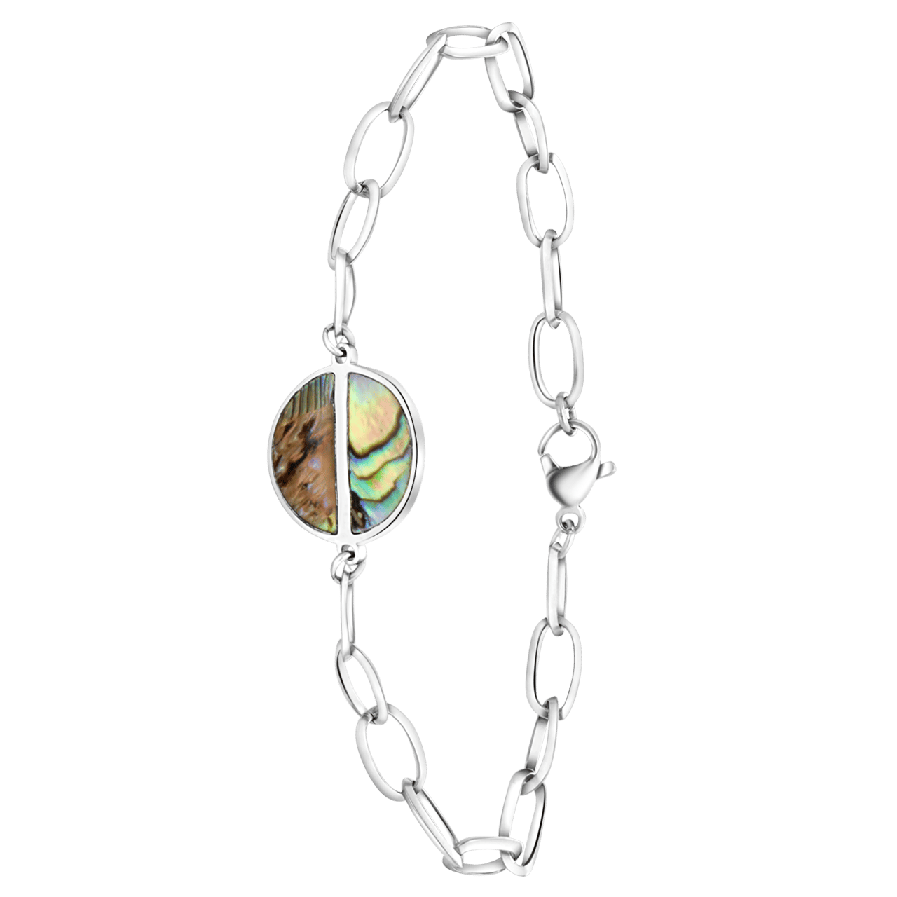 Armband, Edelstahl, mit Anhänger