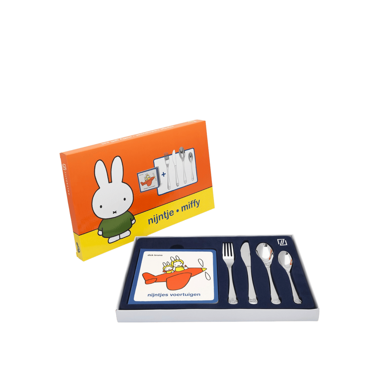 Besteckset, Miffy, Fahrzeuge, 4-teilig + Heft