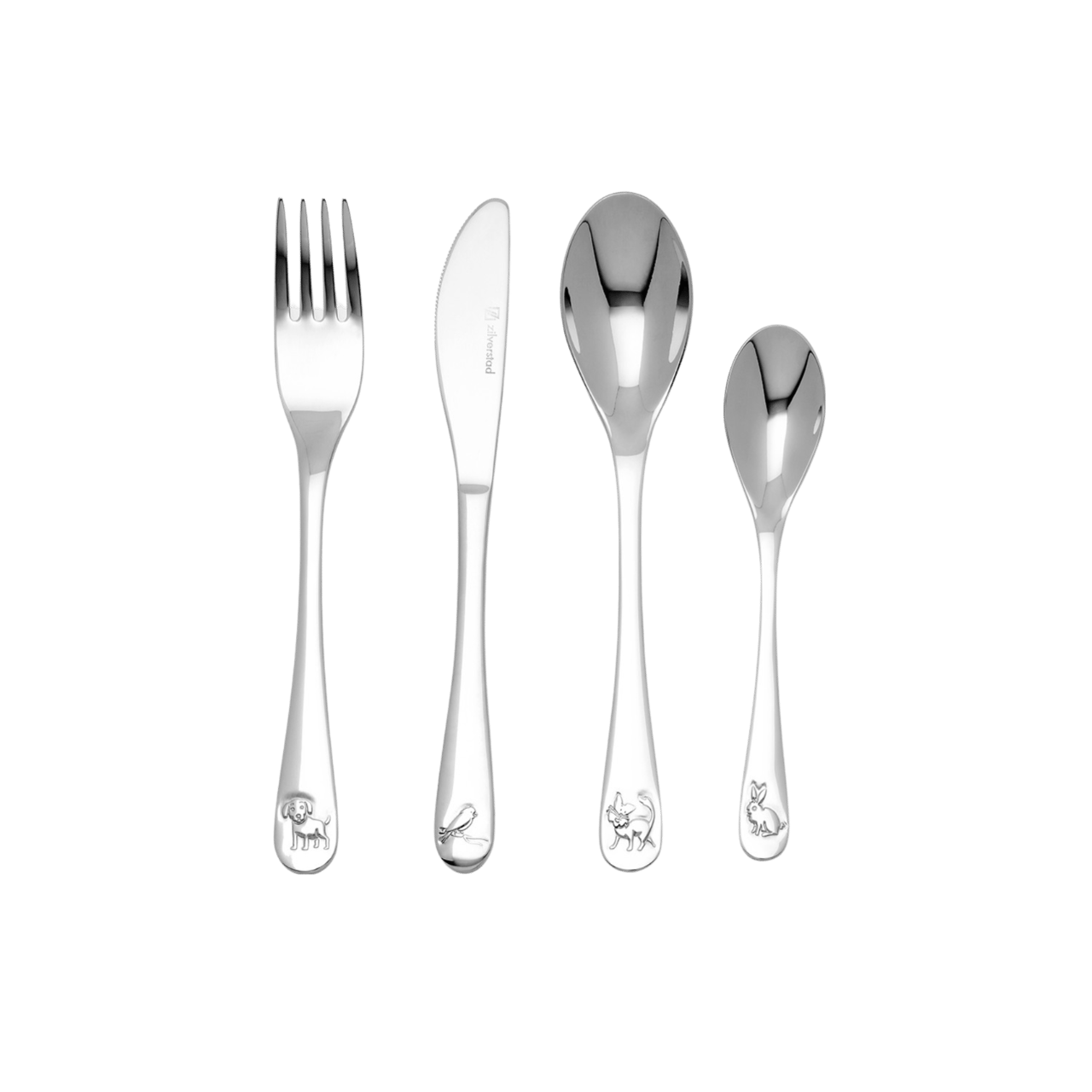 Besteckset, Haustiere, 4-teilig