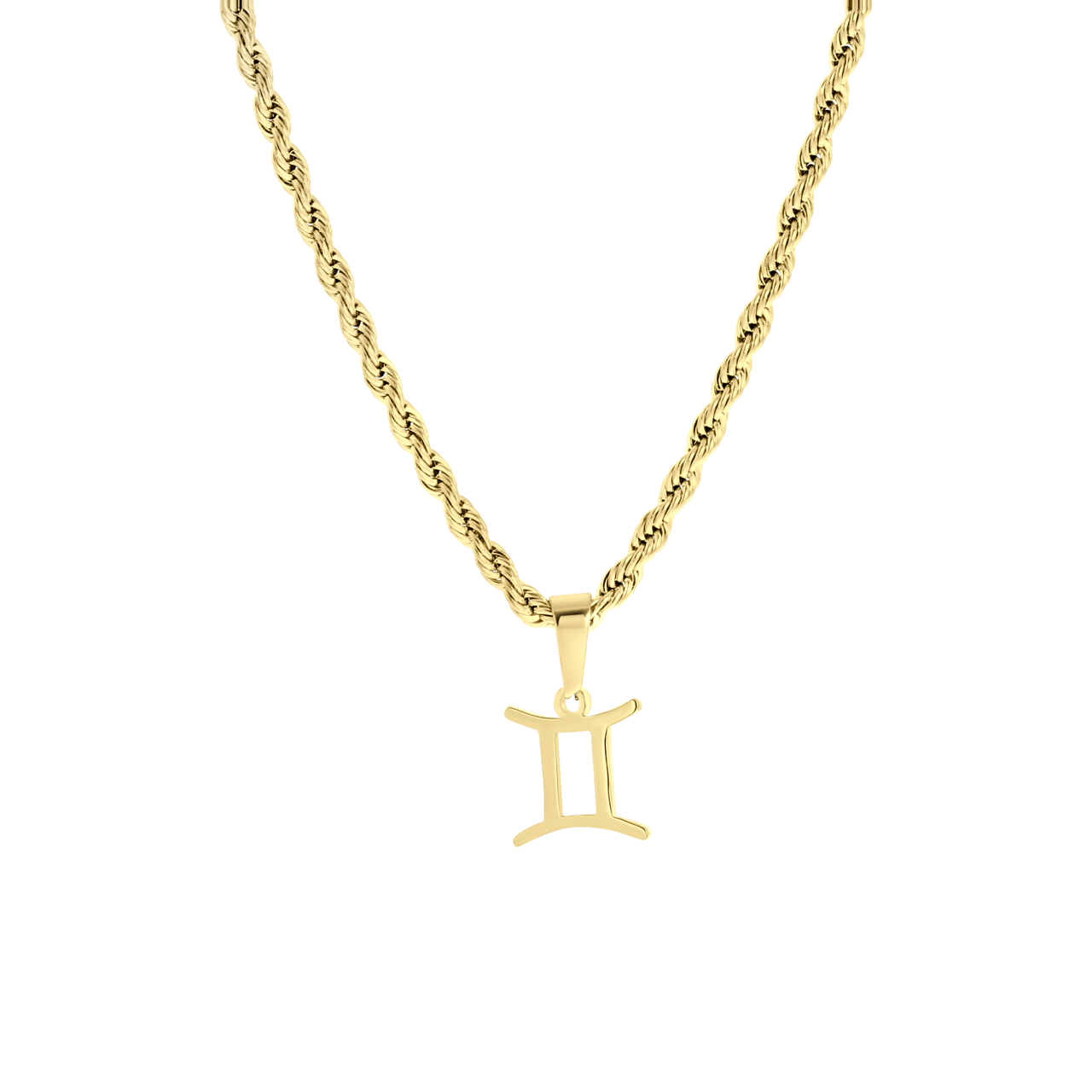 Stalen goldplated ketting met hanger sterrenbeeld voor dames