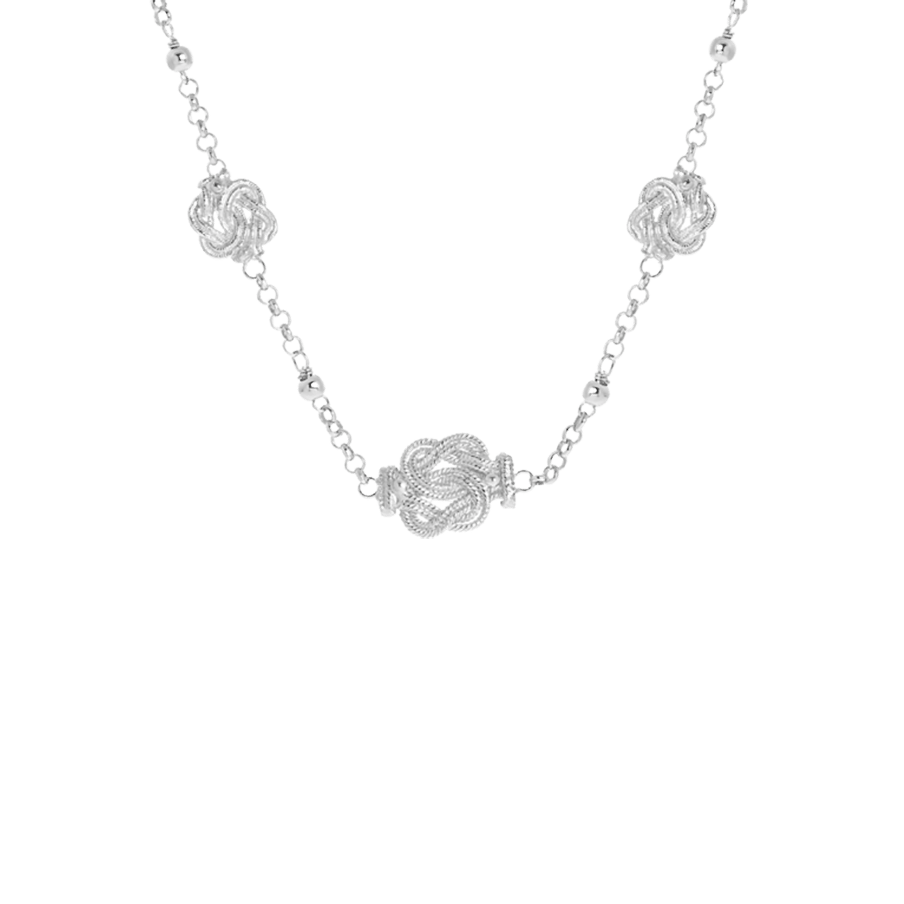 Halskette, 925 Silber, Surinam-Teppichklopfer