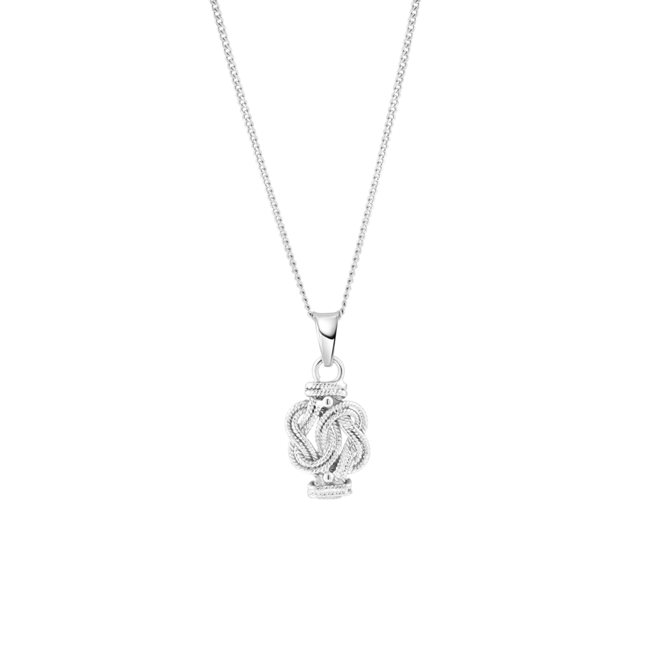 Halskette, 925 Silber, mit Surinam-Teppichklopfer
