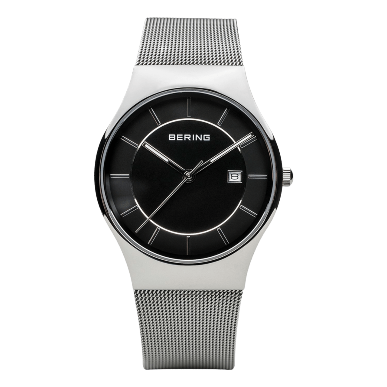 Bering Herrenarmbanduhr aus Edelstahl, Modell 11938-002
