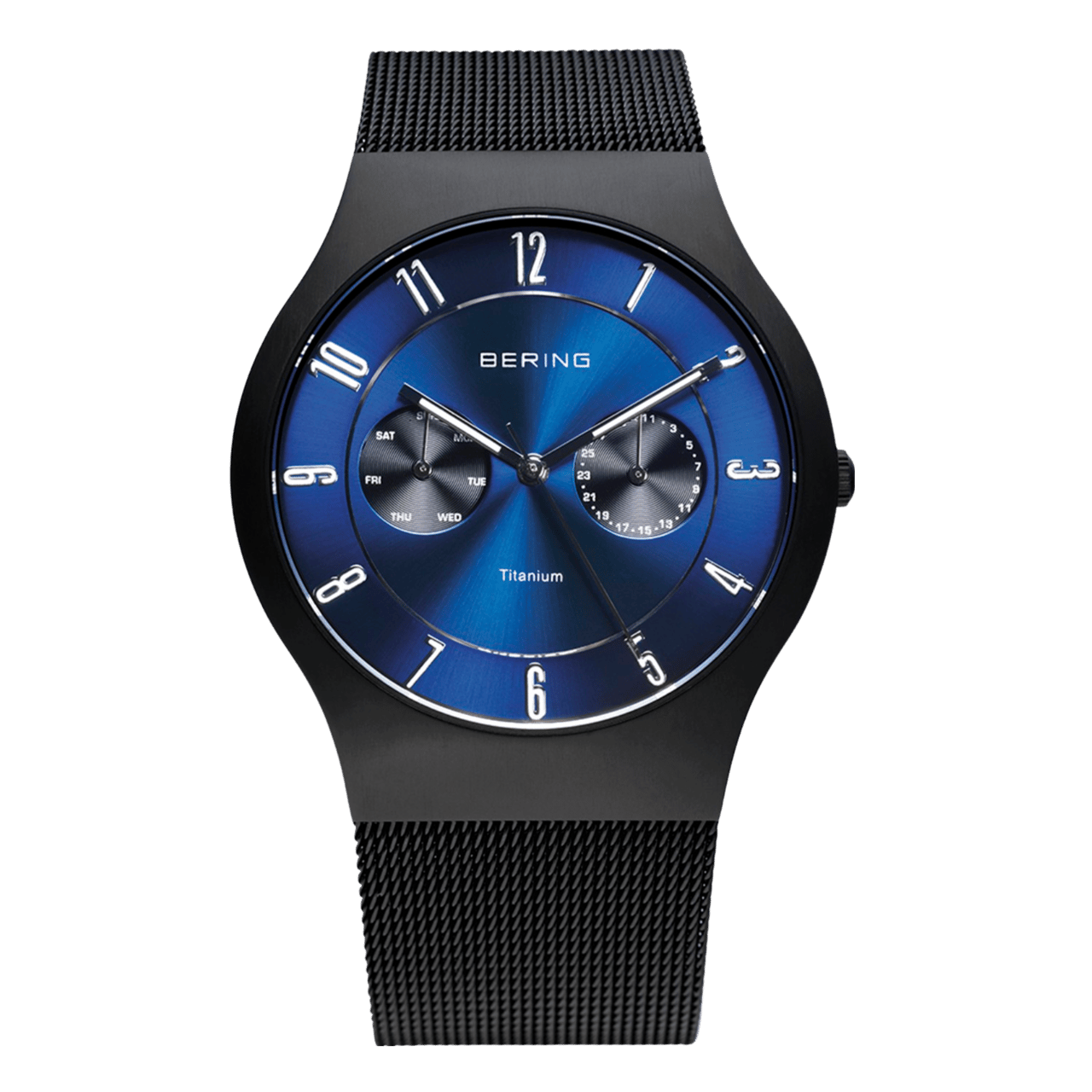 Bering Heren Horloge Titanium Zwart 11939-078