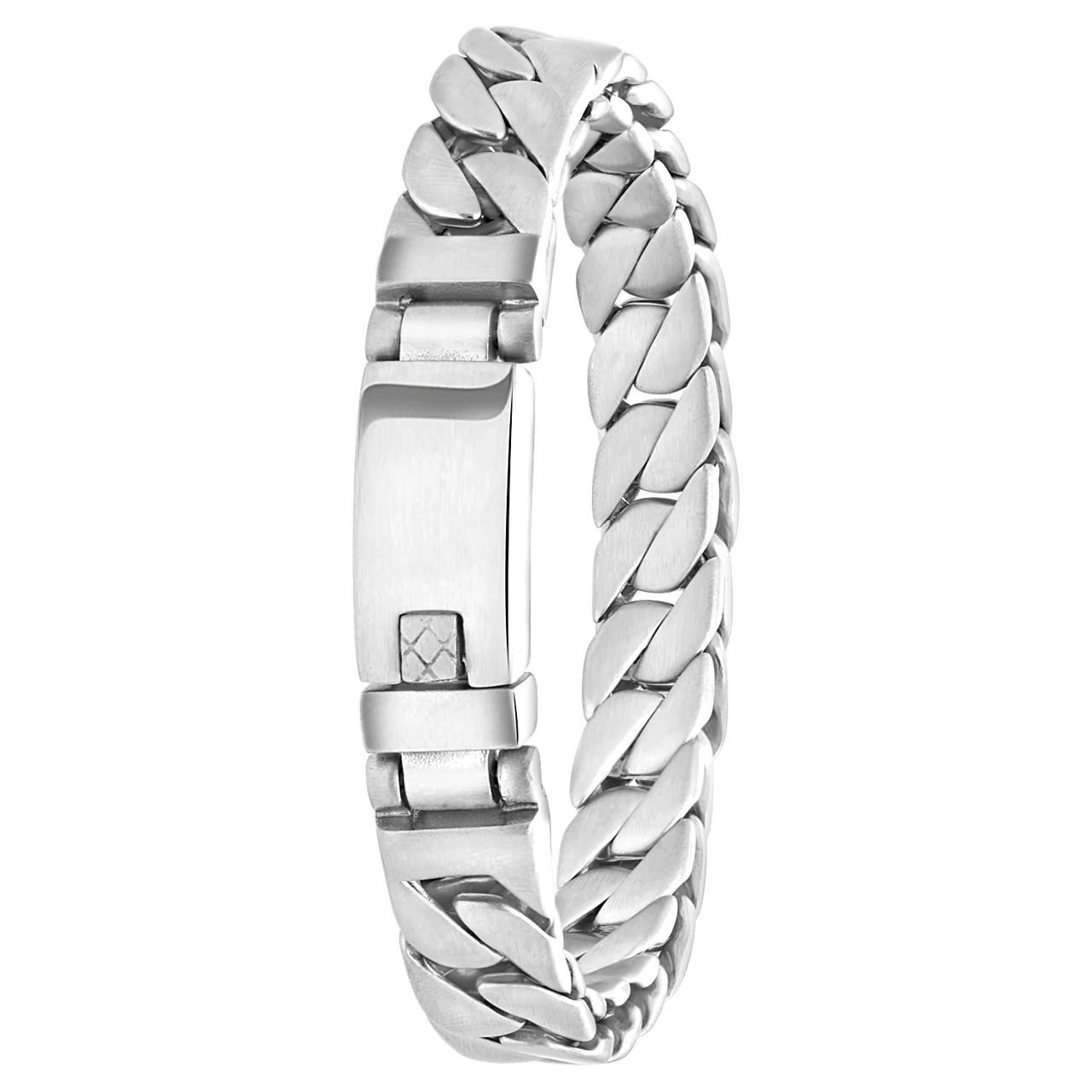 Stalen herenarmband gourmet mat