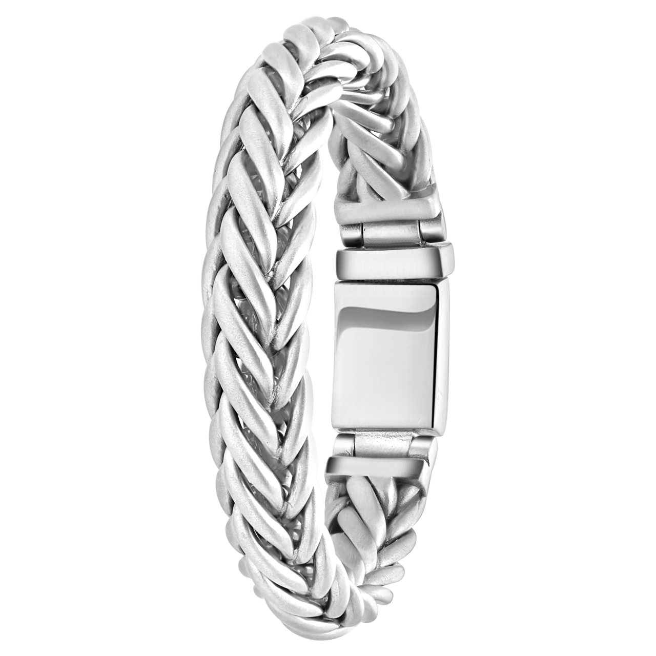Stainless steel herenarmband franse gourmet mat