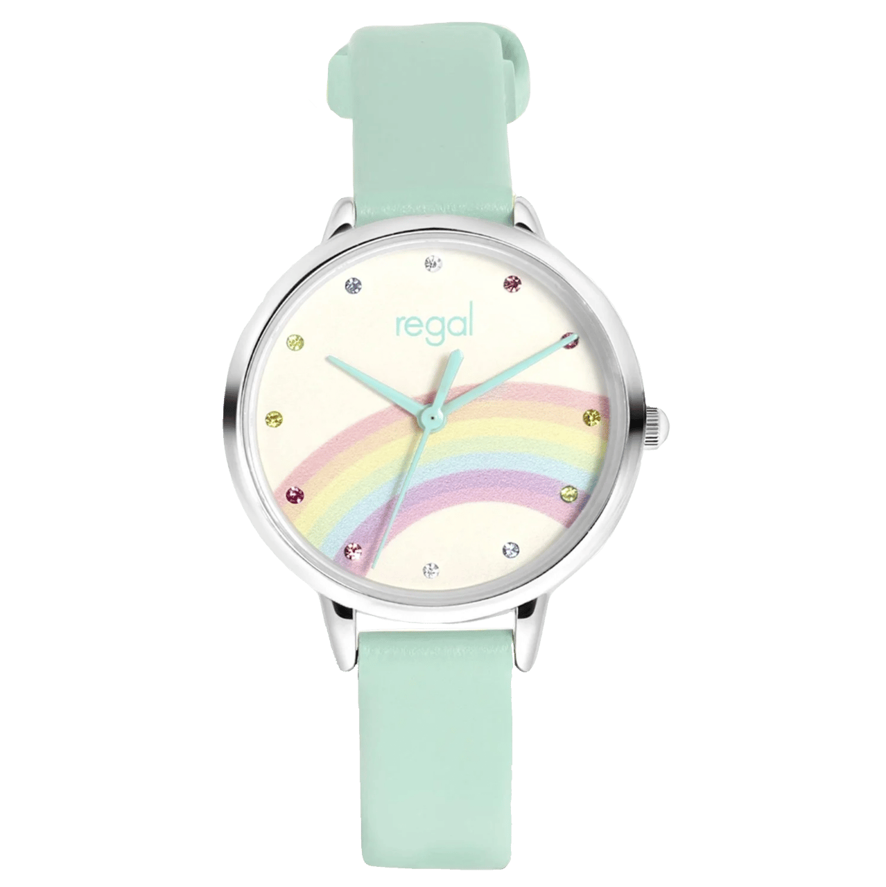 Regal Armbanduhr für Mädchen, Regenbogen