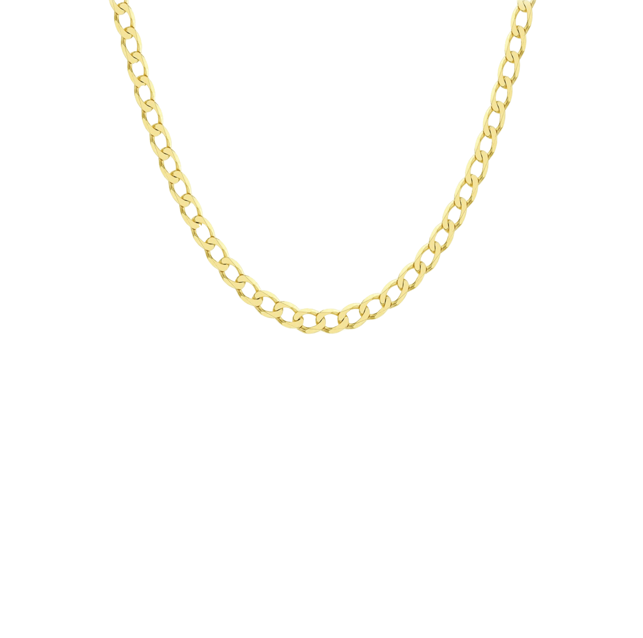 Halskette, 375 Gold, mit Gourmetglied, 7 mm