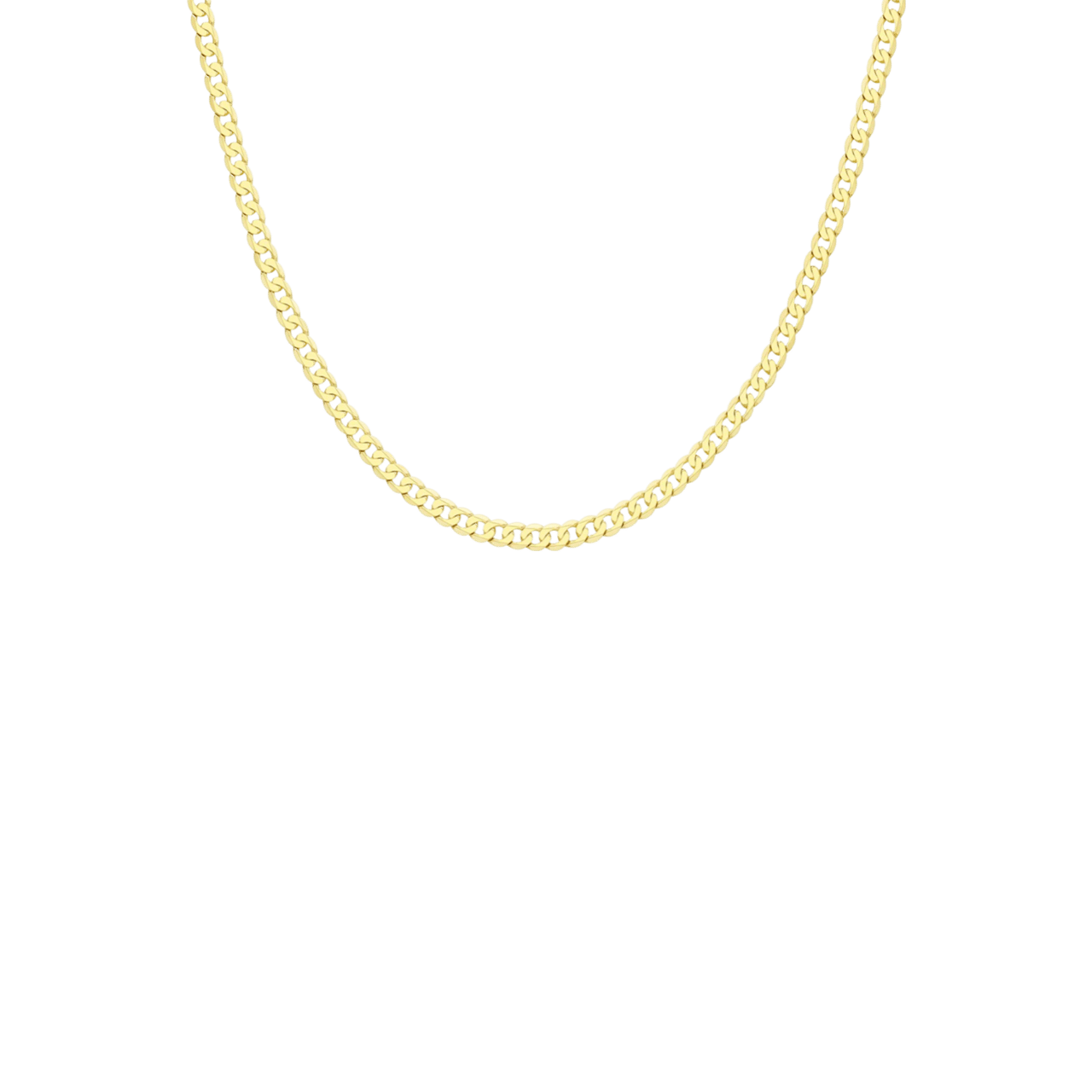 9 karaat ketting met diamond cut gourmet schakel 4,5mm voor heren