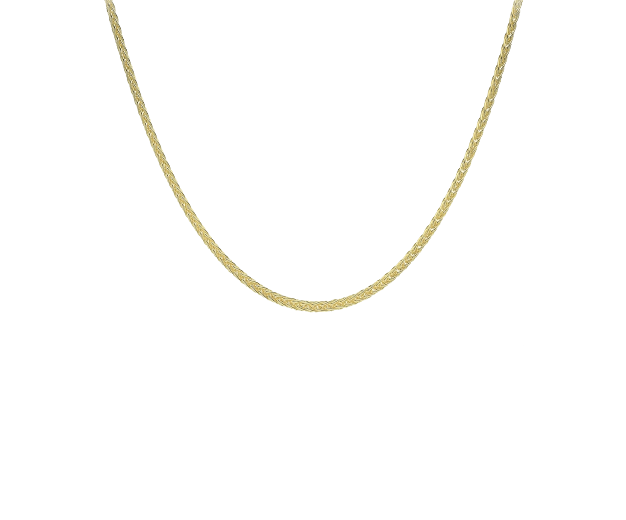 Halskette, 375 Gold, mit Spiga-Kettenglied, 3 mm