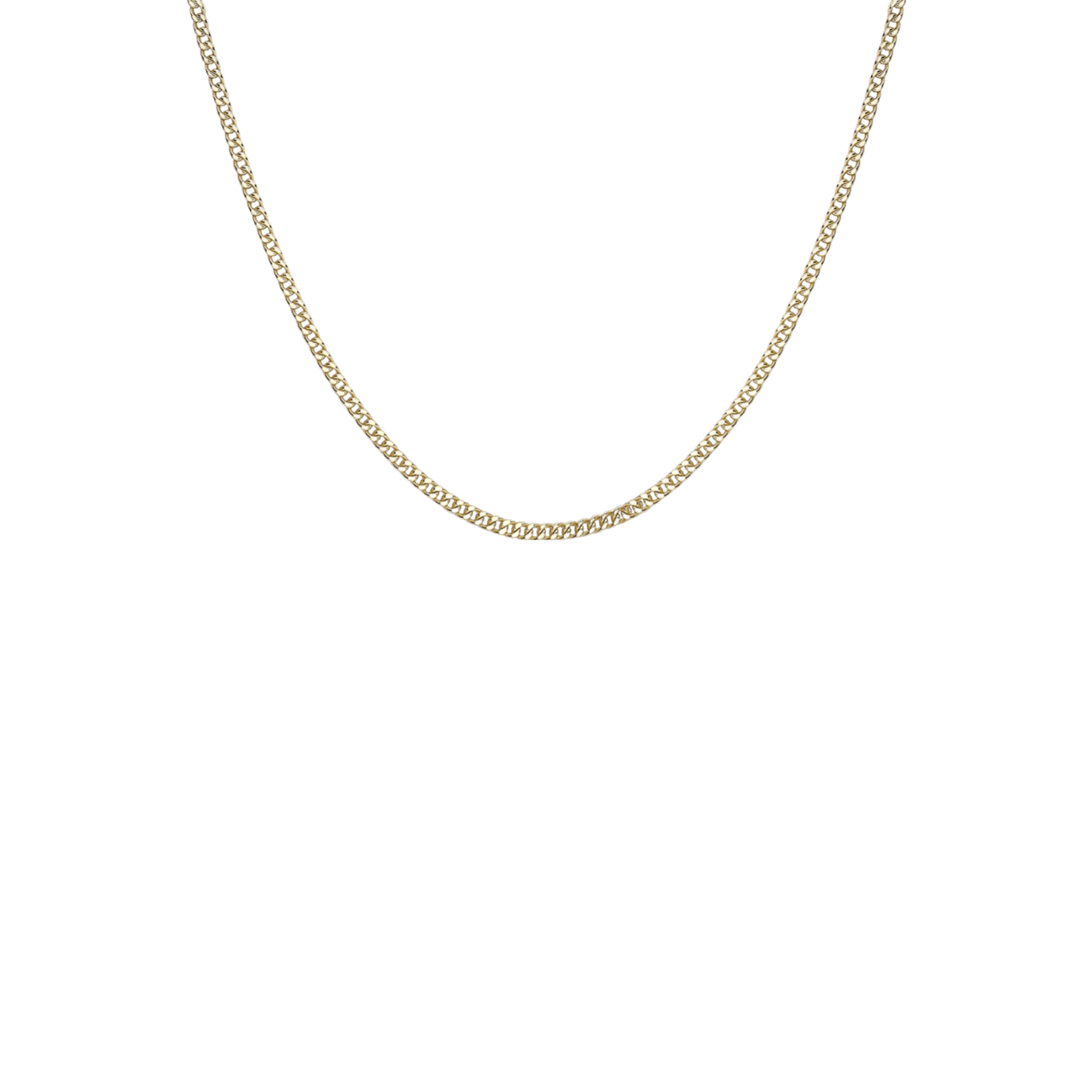 Halskette, 375 Gold, mit quadratischem Spiga-Kettenglied, 2,8 mm