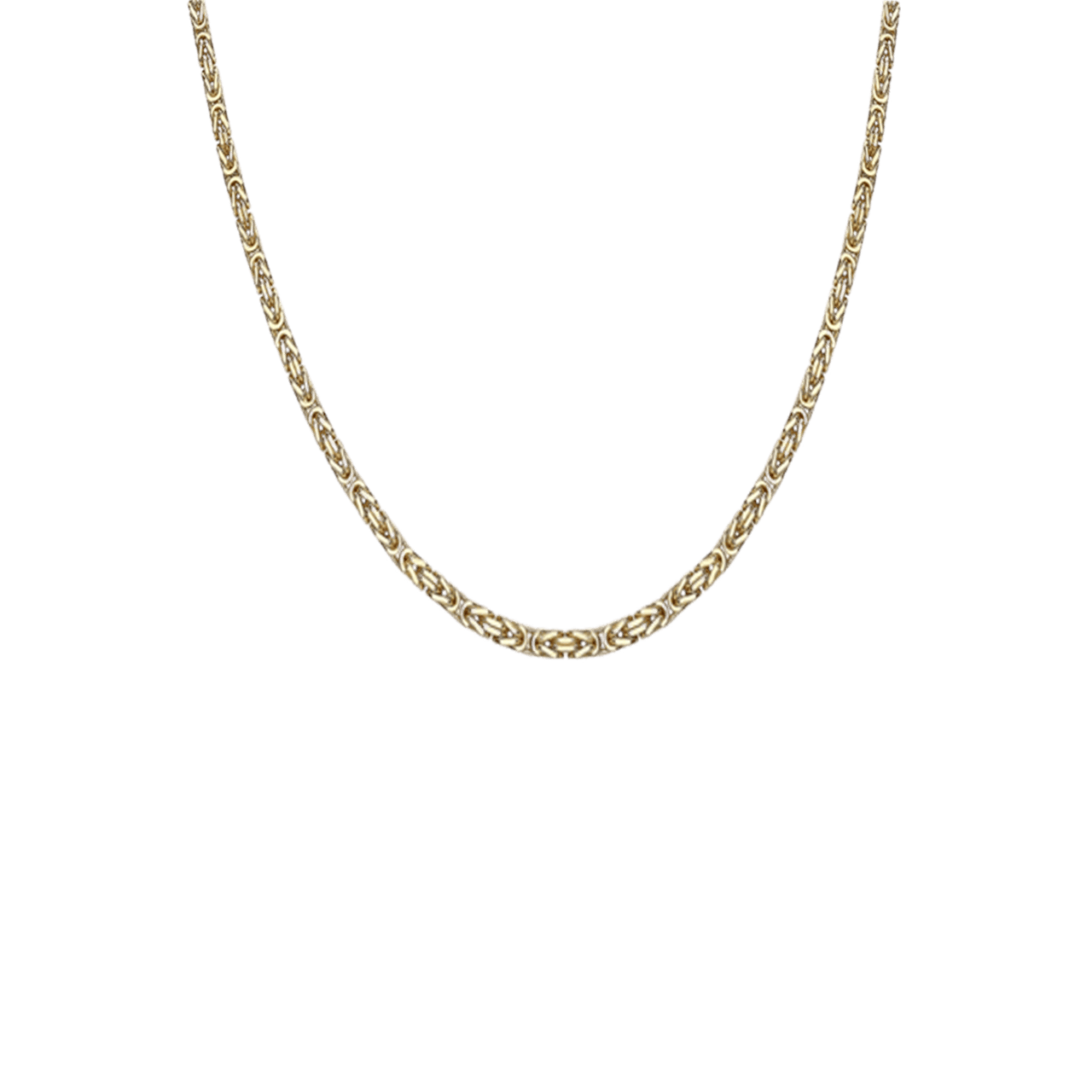 Halskette, 375 Gold, mit Königsglied, 3,3 mm