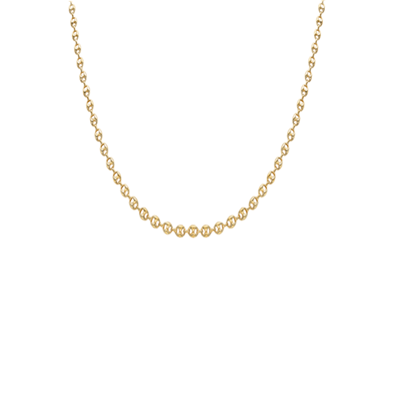 Halskette, 375 Gold, mit Marine-Kettenglied, 6 mm