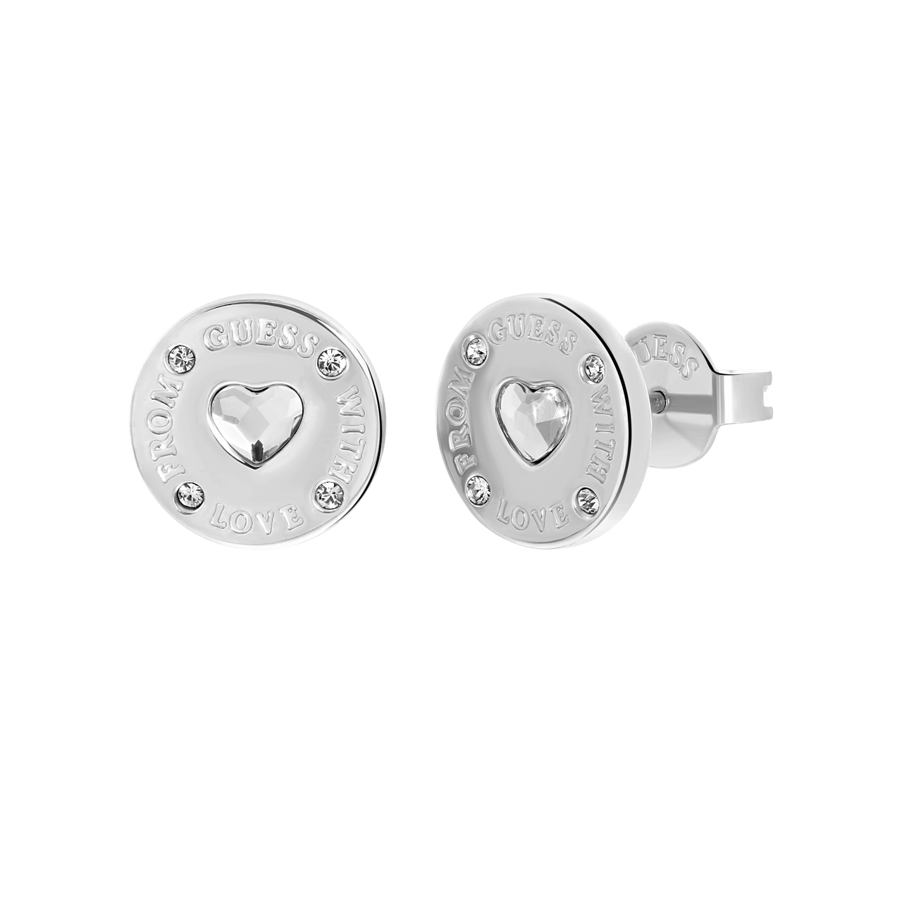 Guess stalen oorbellen FROM GUESS WITH LOVE