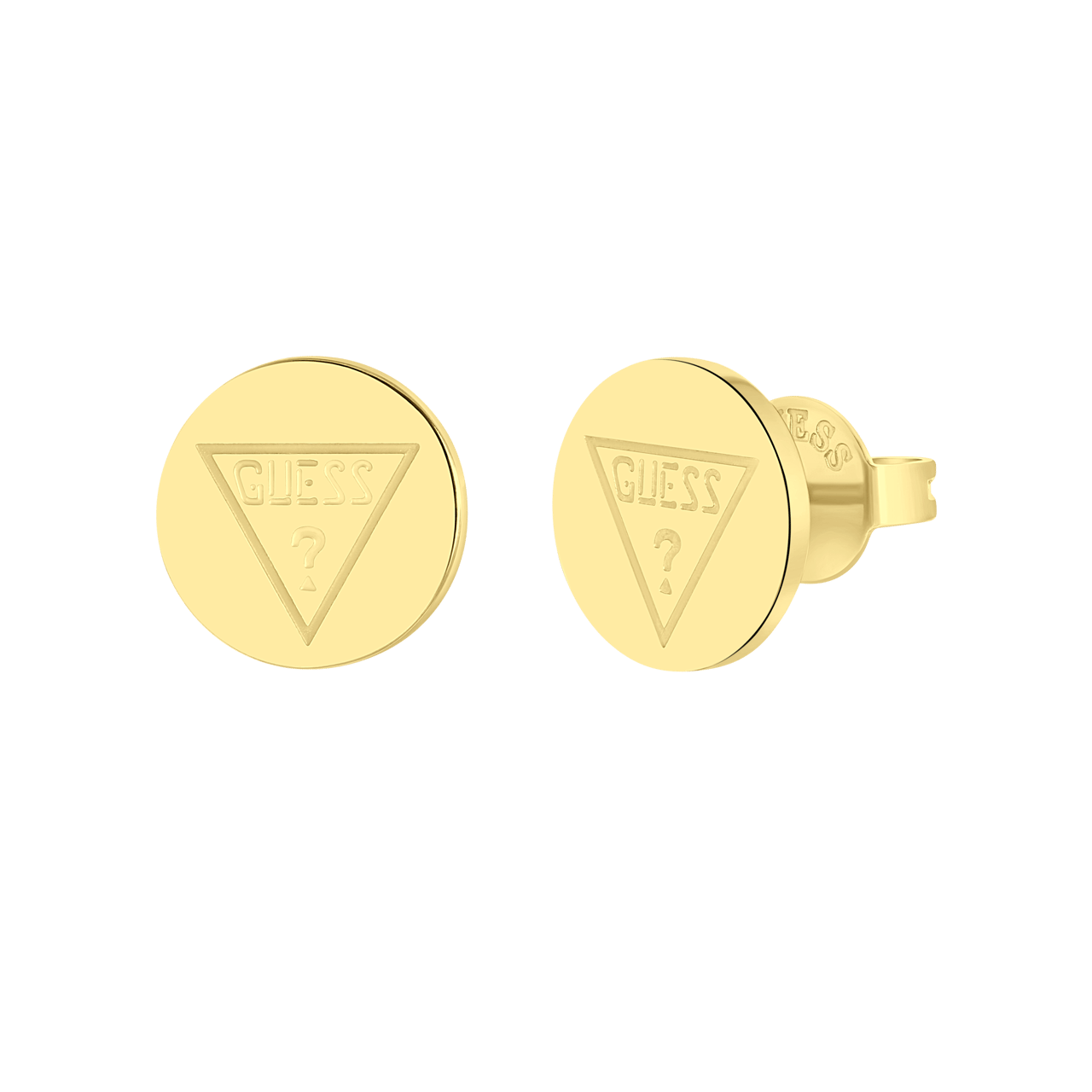 Guess stainless steel goldplated oorknoppen voor dames