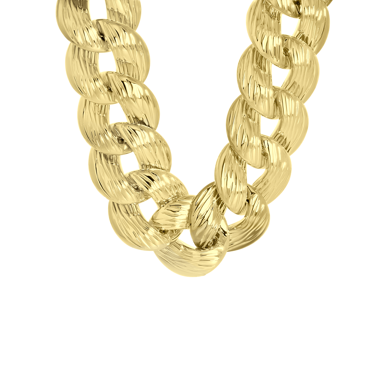 Goudkleurige bijoux ketting grove gourmetschakel