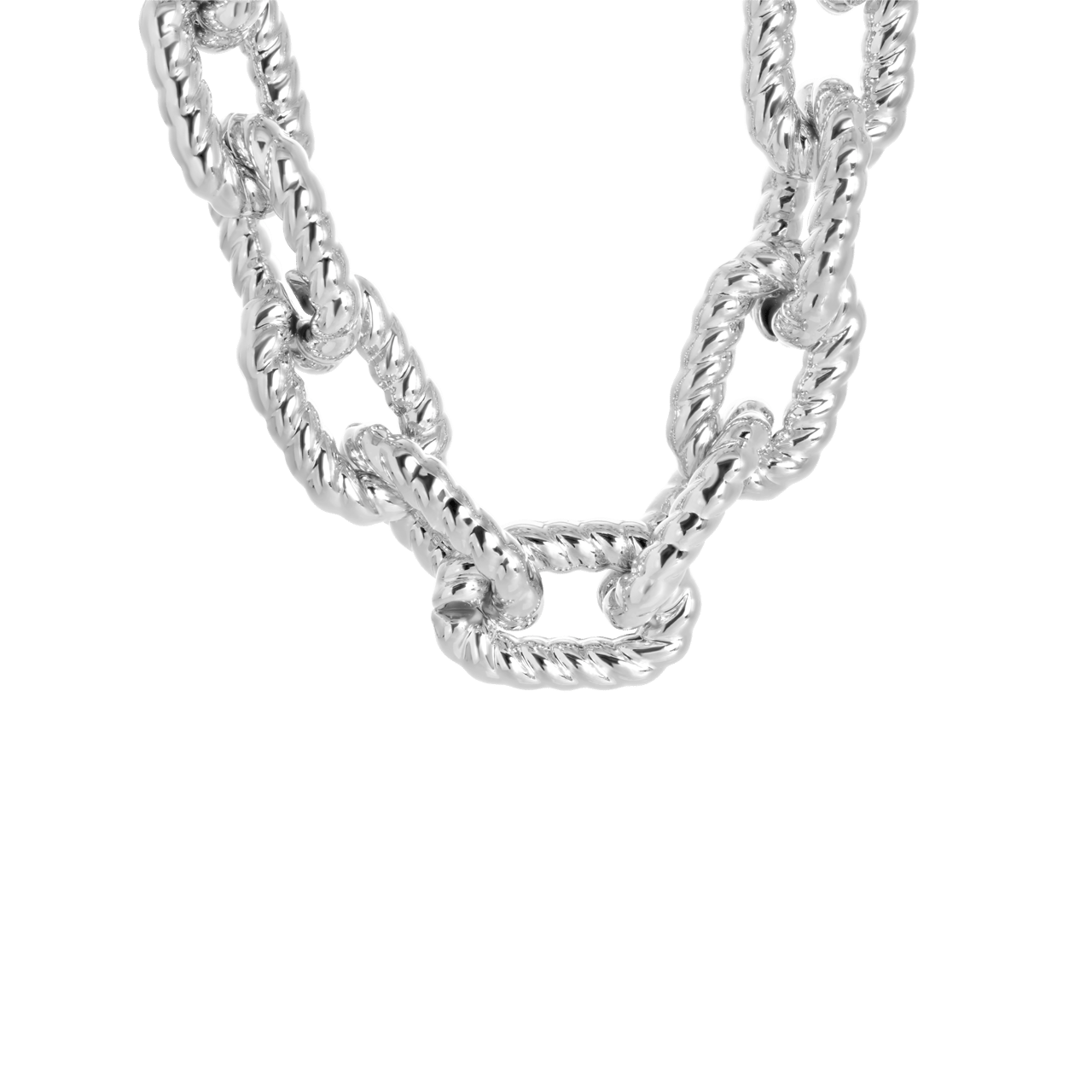 Bijoux zilverkleurige ketting voor dames