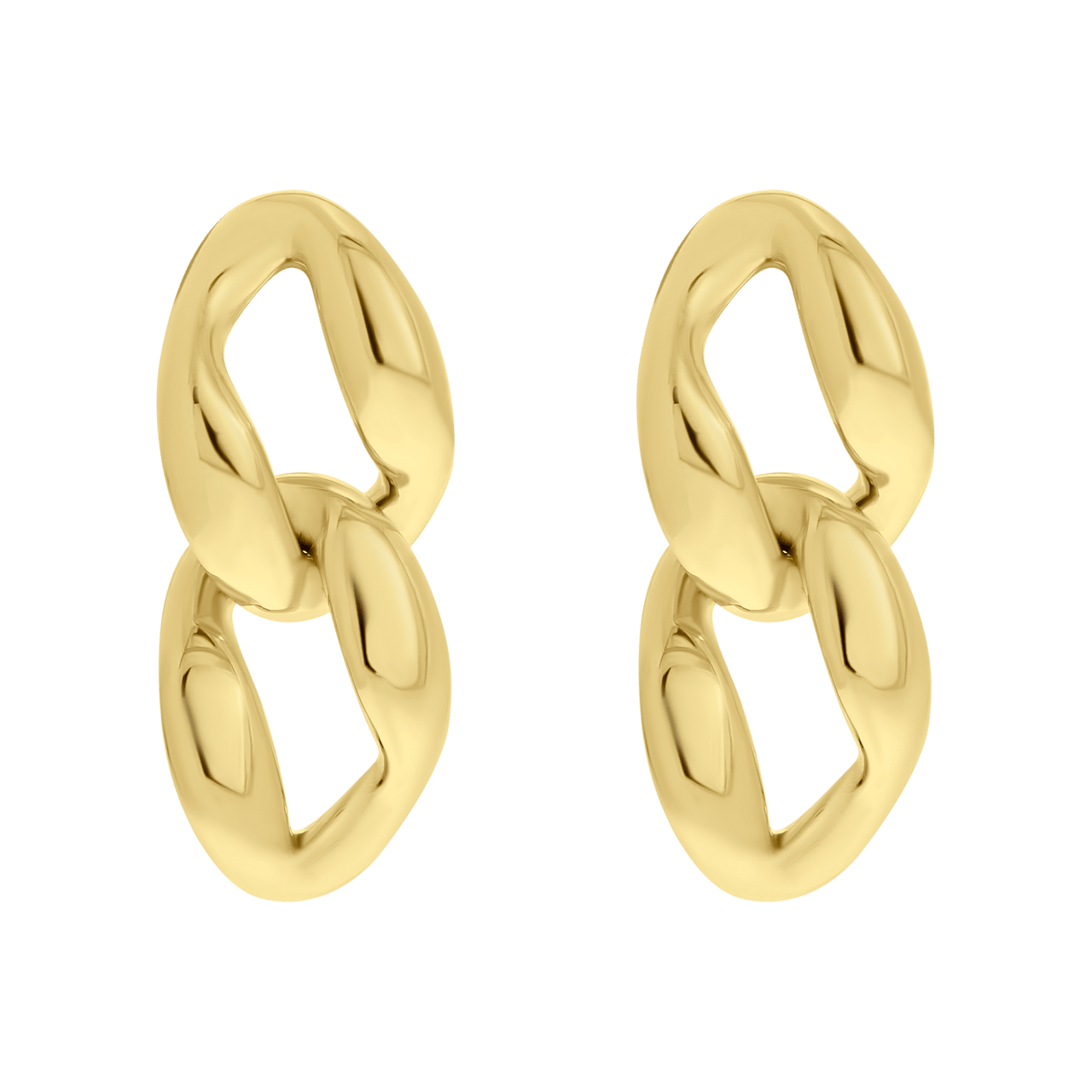 Goldfarbene Bijoux-Ohrringe, Gourmet-Zierglied