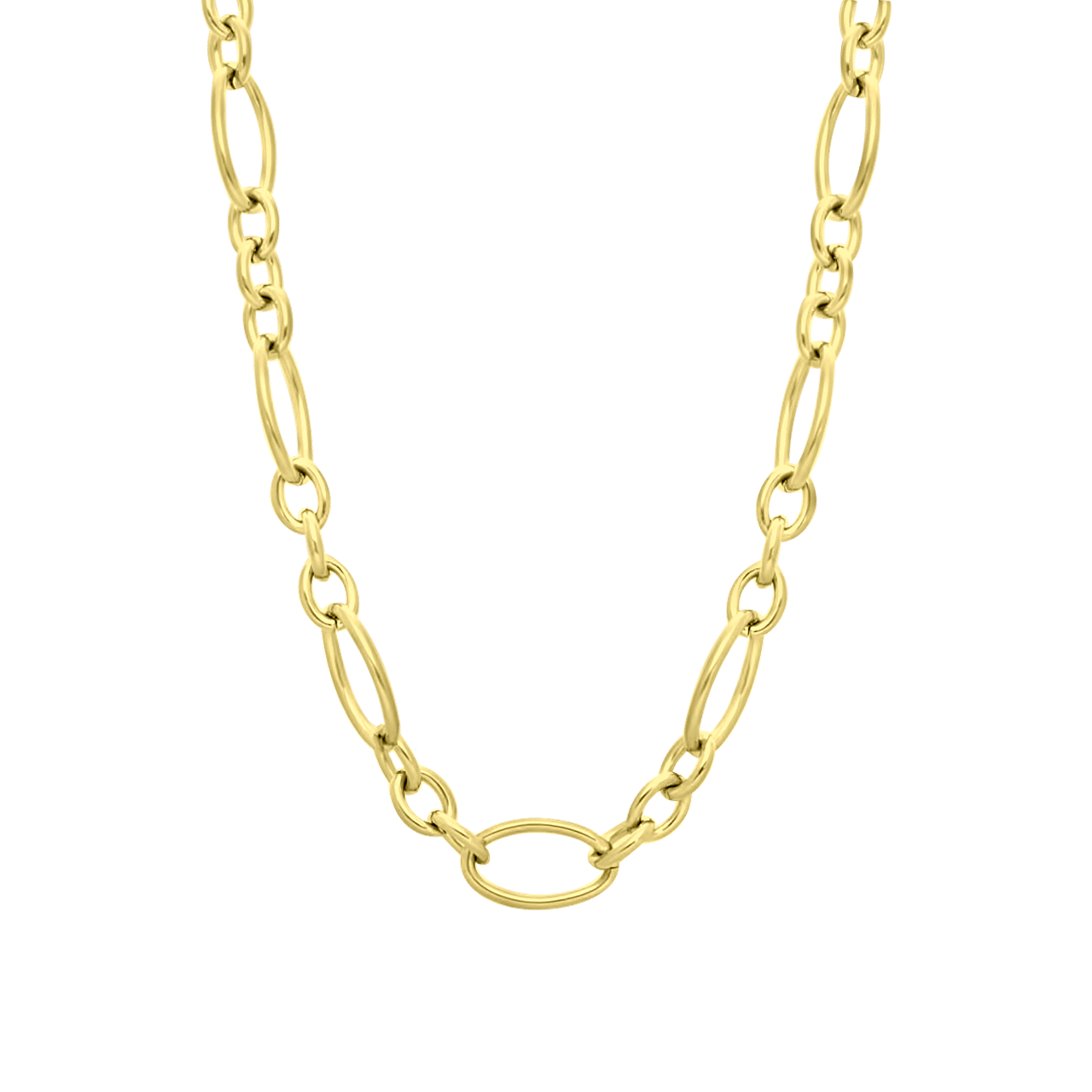Halskette, Edelstahl, vergoldet (750 Gold), Madeleine