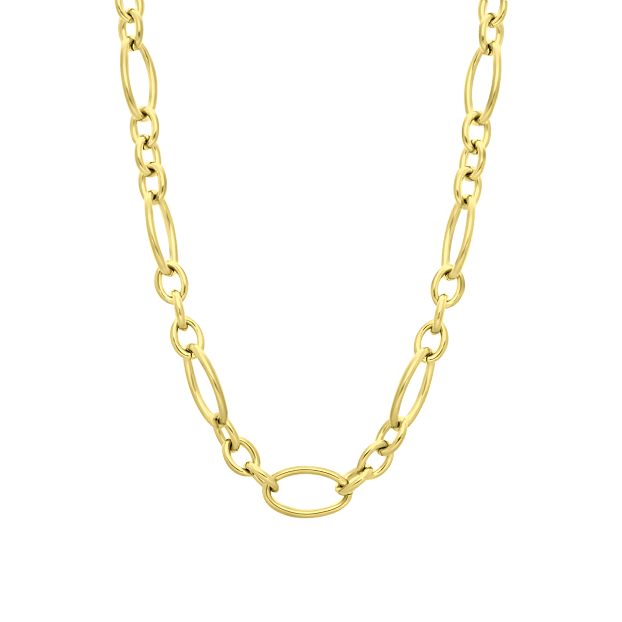 Stainless steel goldplated ketting voor dames