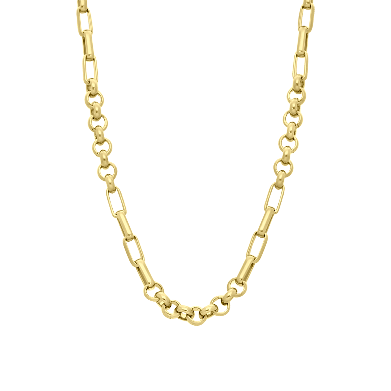 Halskette, Edelstahl, vergoldet (750 Gold), Angeline