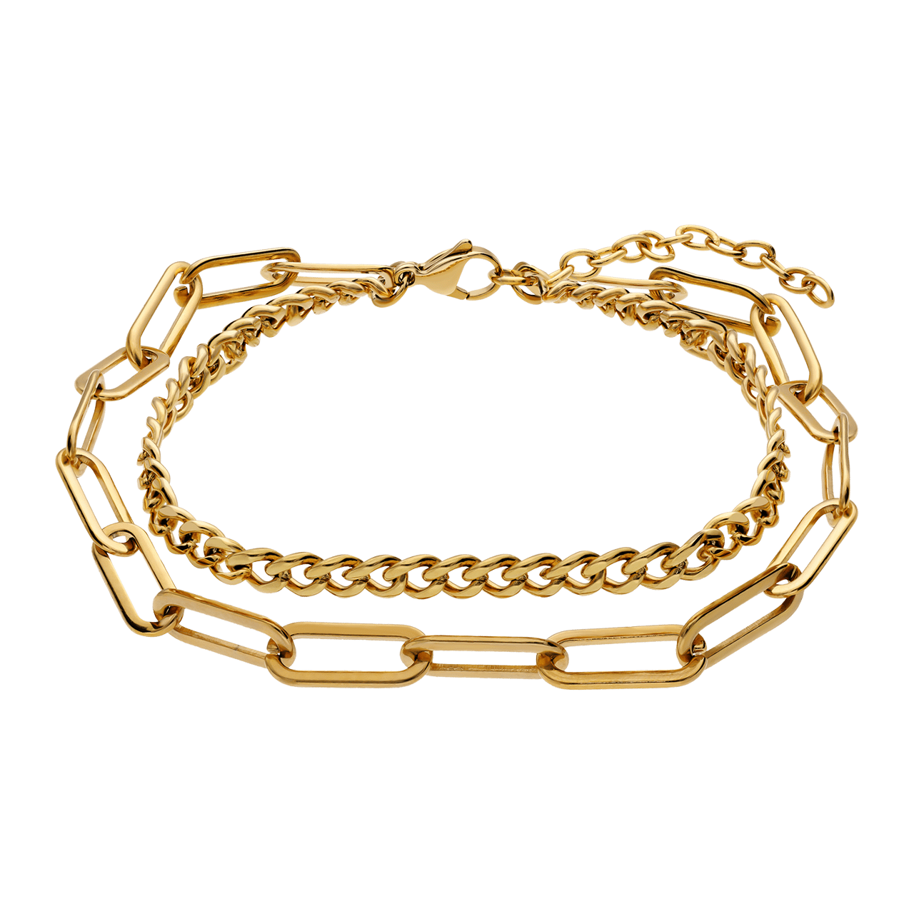 Armband, Edelstahl, vergoldet (750 Gold), Ariane