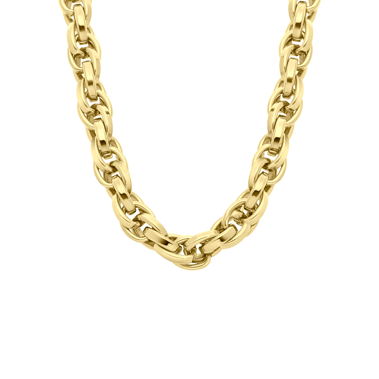 Halskette, Edelstahl, vergoldet (750 Gold), Lilou