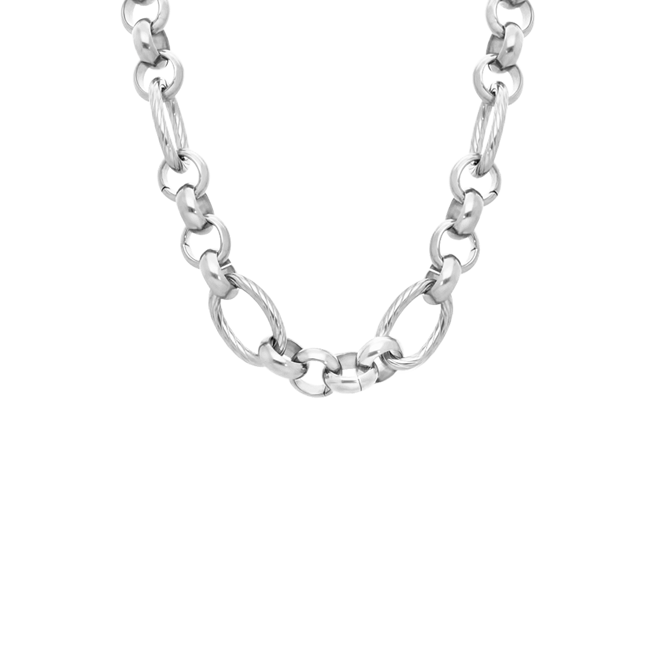 Camille gerecycled stainless steel ketting voor dames