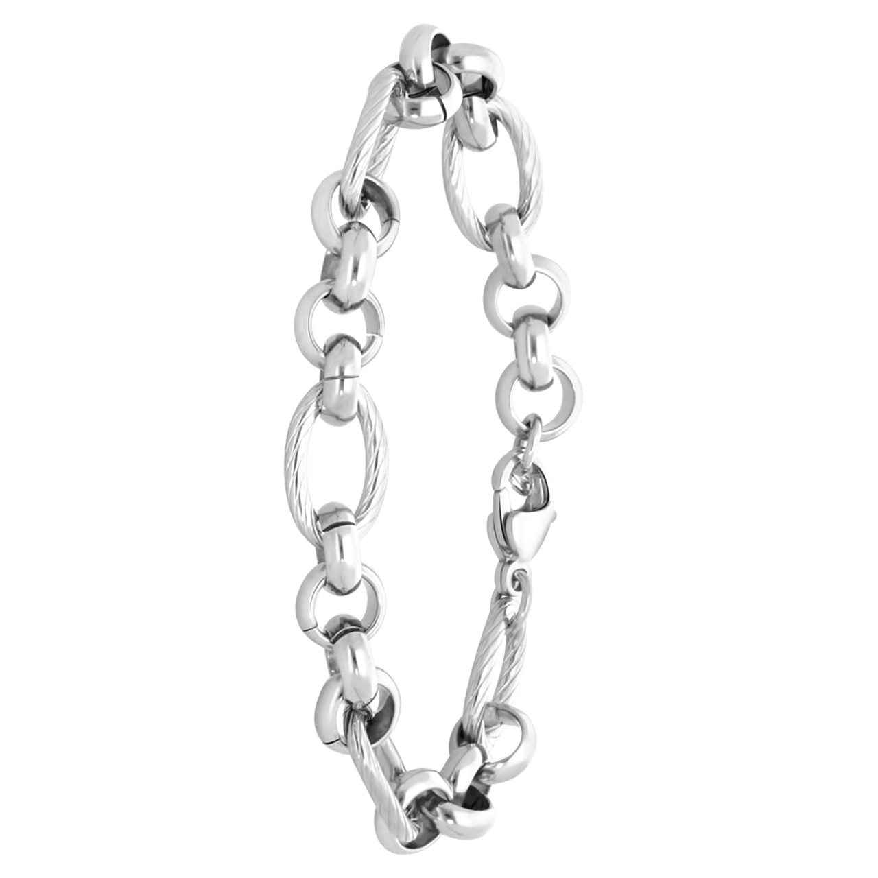 Gerecycleerd stainless steel armband eloise