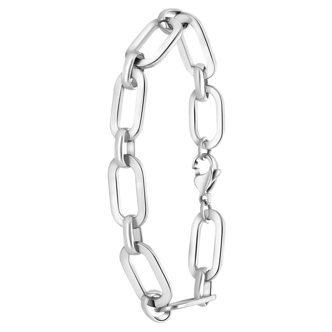 Gerecycleerd stainless steel armband honore